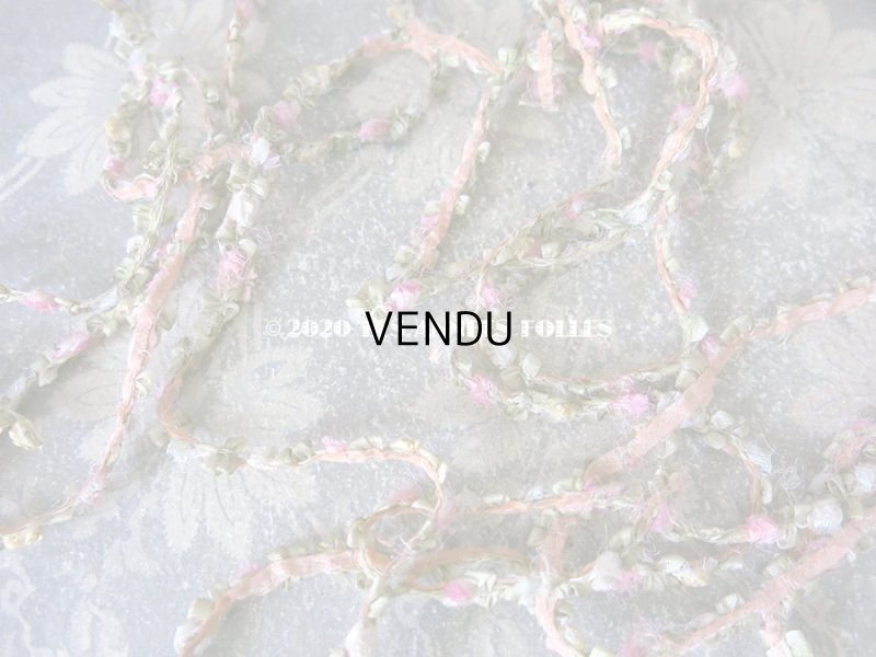 画像3: アンティーク シルク製 ロココトリム 5色の薔薇 ロココリボン 23cm