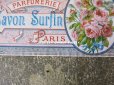 画像2: アンティーク ソープラベル SAVON SURFIN A LA ROSE PARIS LONDRES  (2)
