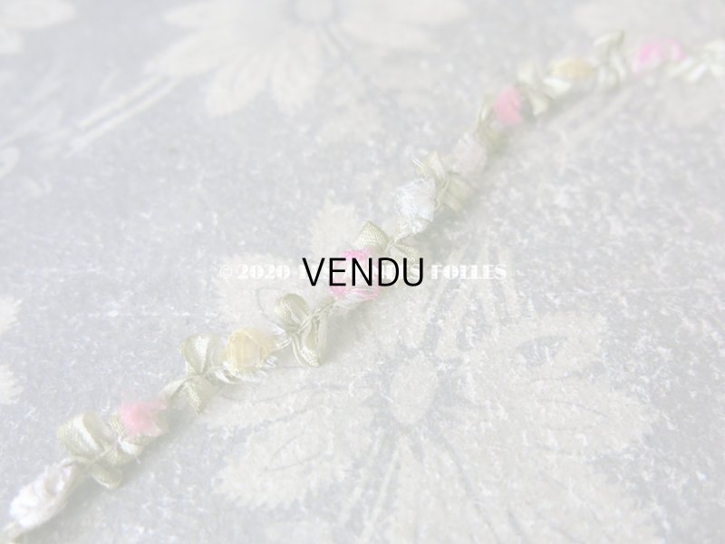 画像5: アンティーク シルク製 ロココトリム 5色の薔薇 ロココリボン 23cm