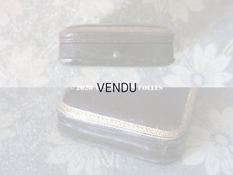 画像4: アンティーク 本革製  ジュエリーボックス イニシャル入り