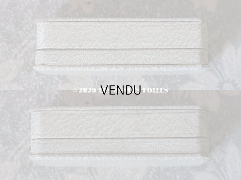 画像7: アンティーク ブローチ用 ジュエリーボックス 金彩入り ライトグレー