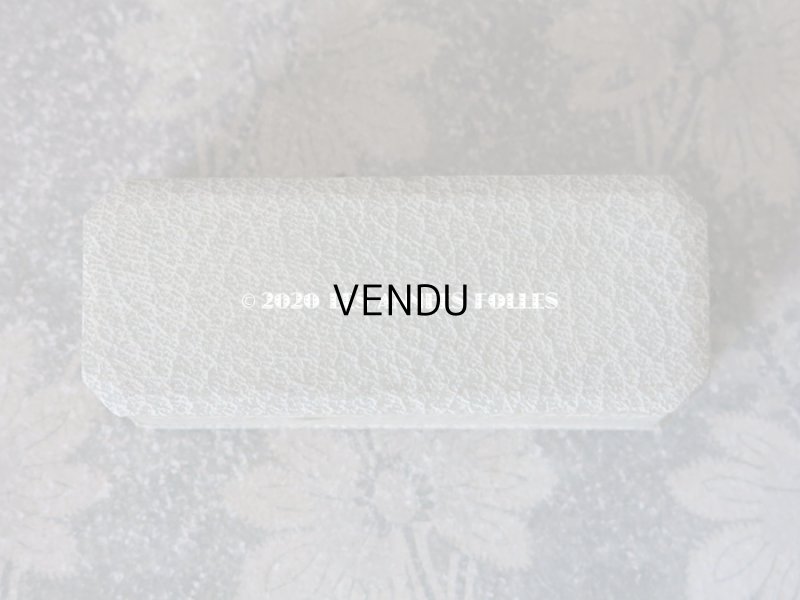 画像5: アンティーク ブローチ用 ジュエリーボックス 金彩入り ライトグレー