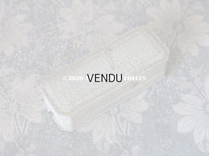 画像4: アンティーク ブローチ用 ジュエリーボックス 金彩入り ライトグレー