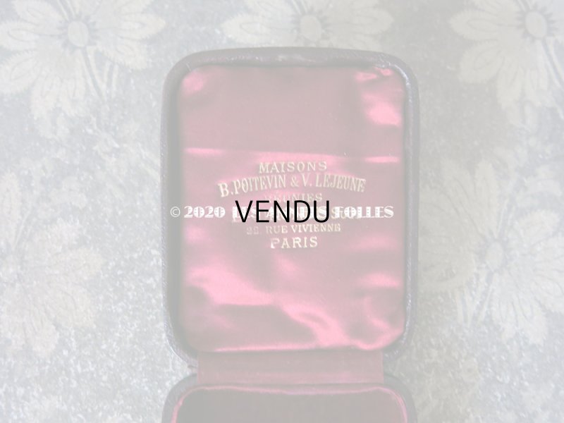 画像6: アンティーク 本革製  ジュエリーボックス イニシャル入り