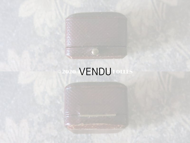 画像5: アンティーク 本革製 リングボックス  ジュエリーボックス イニシャル入り