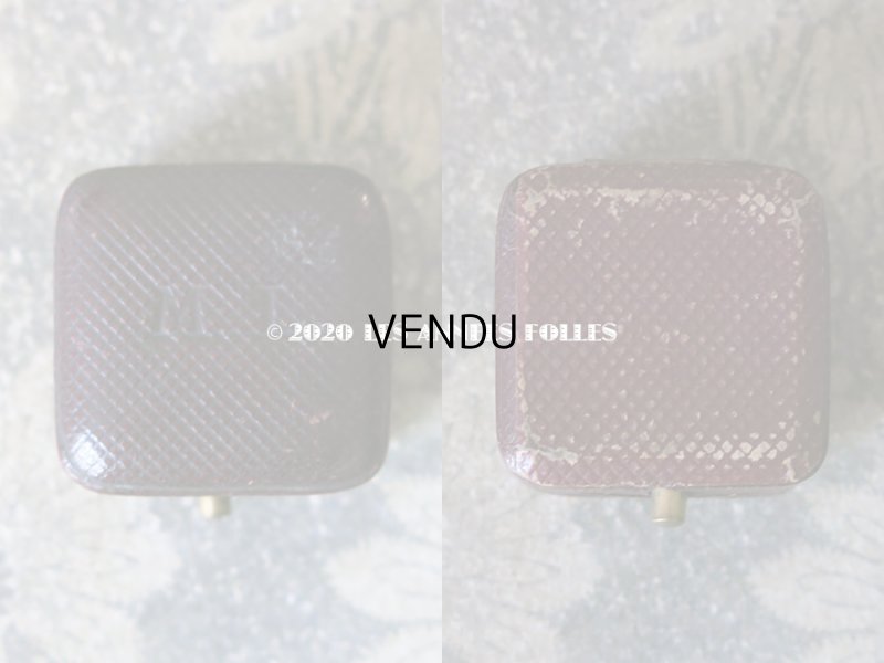 画像4: アンティーク 本革製 リングボックス  ジュエリーボックス イニシャル入り