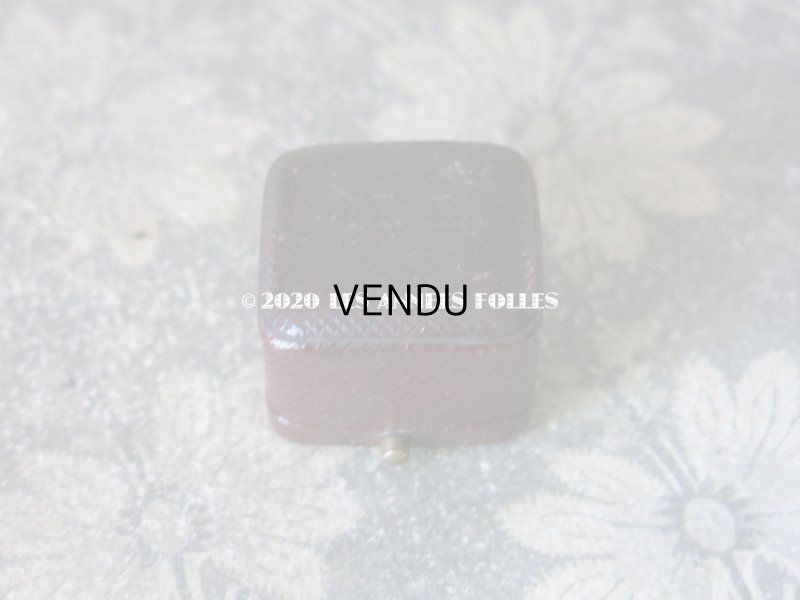 画像3: アンティーク 本革製 リングボックス  ジュエリーボックス イニシャル入り