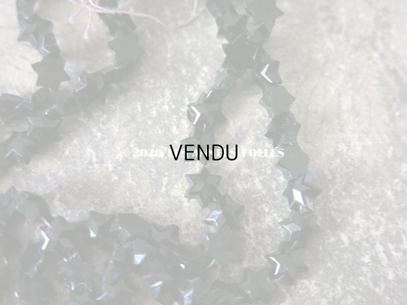 画像6: アンティーク フレンチジェット 星型 ビーズ 7mm強 約70ピース