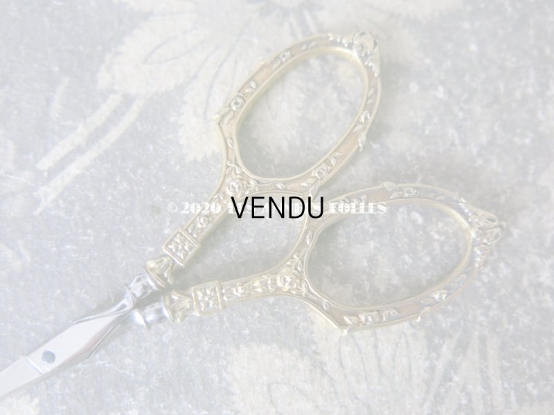 画像8: 19世紀末 アンティーク ヴェルメイユ製 薔薇模様 裁縫道具のセット 