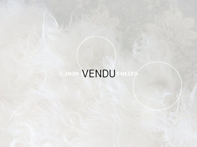 画像8: 1900年代 アンティーク オフホワイトのファン  白鳥のフェザー＆ボーン製