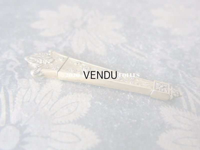 画像5: 19世紀末 アンティーク ヴェルメイユ製 薔薇模様 裁縫道具のセット 