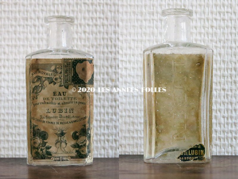 画像3: 19世紀 アンティーク 薔薇のパフュームボトル EAU DE TOILETTE - LUBIN PARIS -