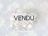 アンティーク 薄紫色の布花