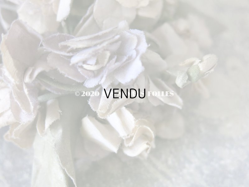 画像6: アンティーク 薄紫色の布花