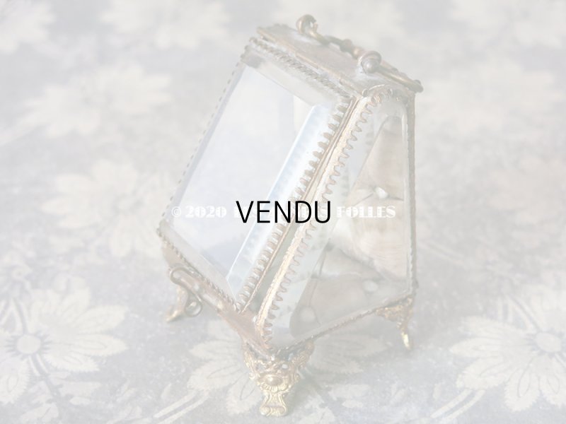 画像7: アンティーク 懐中時計 & ジュエリーボックス パウダーブルーのシルク製クッション