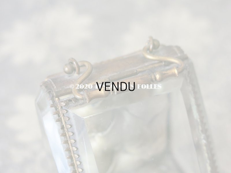 画像3: アンティーク 懐中時計 & ジュエリーボックス パウダーブルーのシルク製クッション