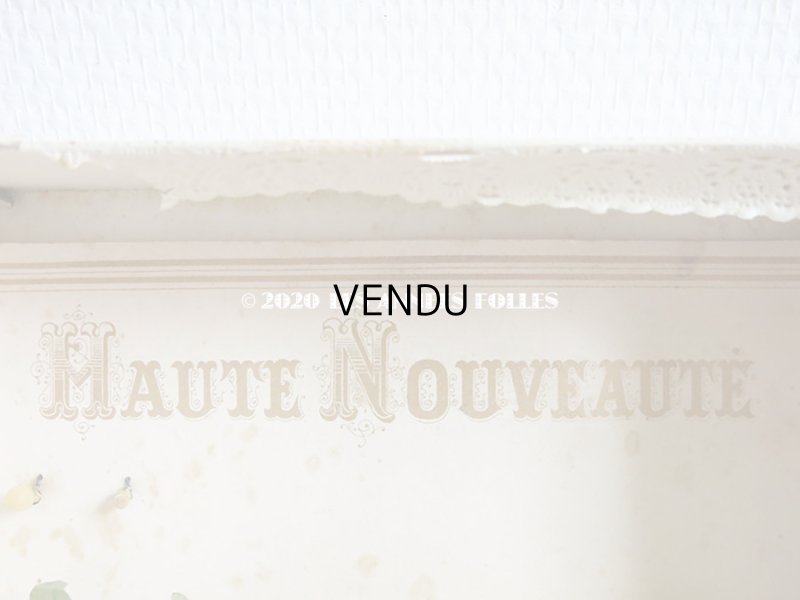 画像3: 未使用 アンティーク レースペーパー付ボックス入り&台紙付 ワックスフラワーのヘッドリース ウェディング 結婚式 ティアラ