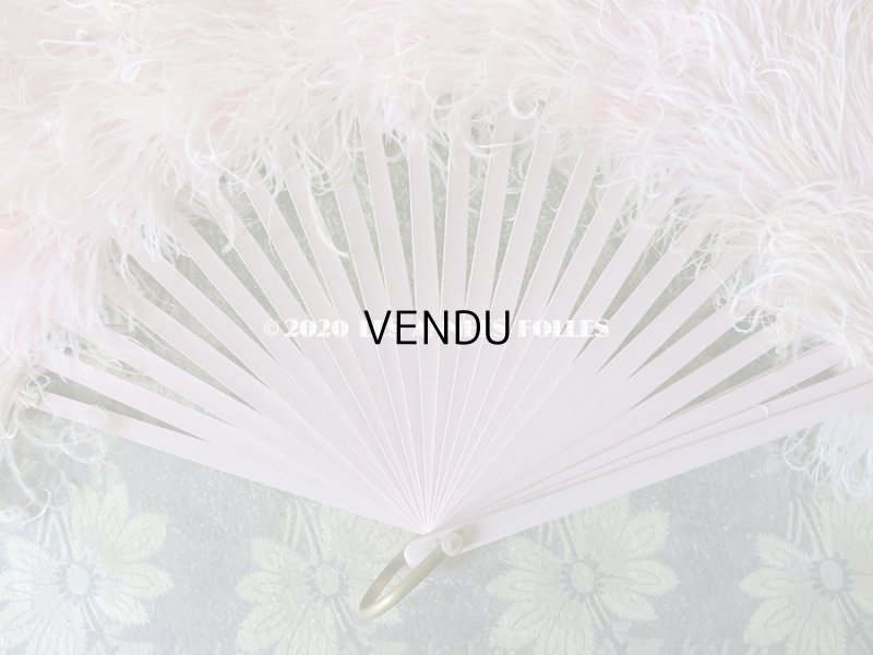 画像9: 1900年代 アンティーク 淡いピンクのフェザーのファン