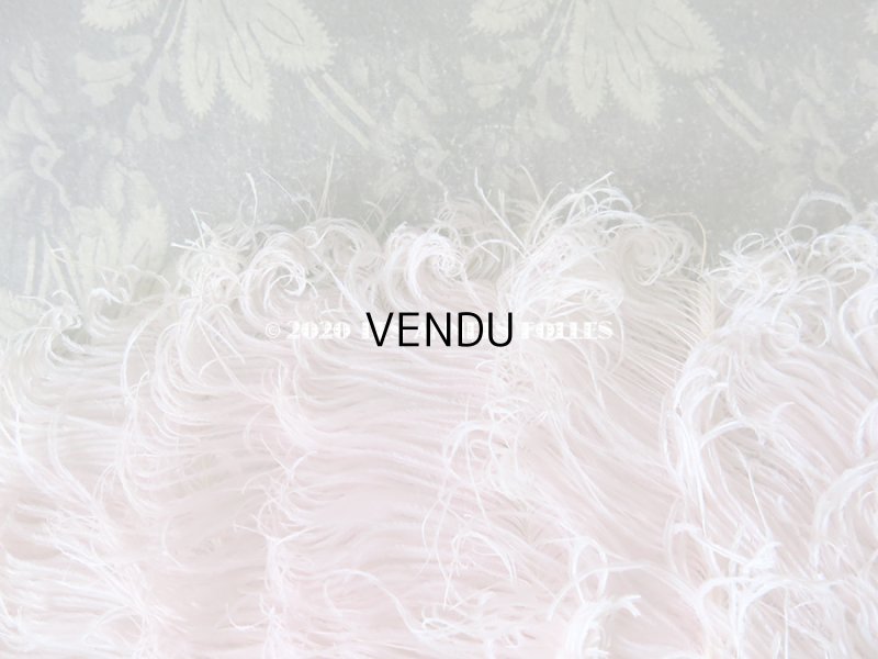 画像7: 1900年代 アンティーク 淡いピンクのフェザーのファン