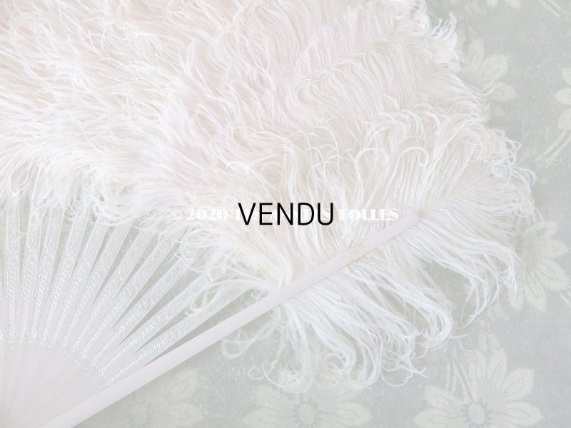 画像8: 1900年代 アンティーク 淡いピンクのフェザーのファン