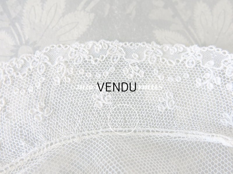 画像8: 19世紀末 アンティーク アランソンレースの襟付きトップ 【 ポワン・ダランソン 】 