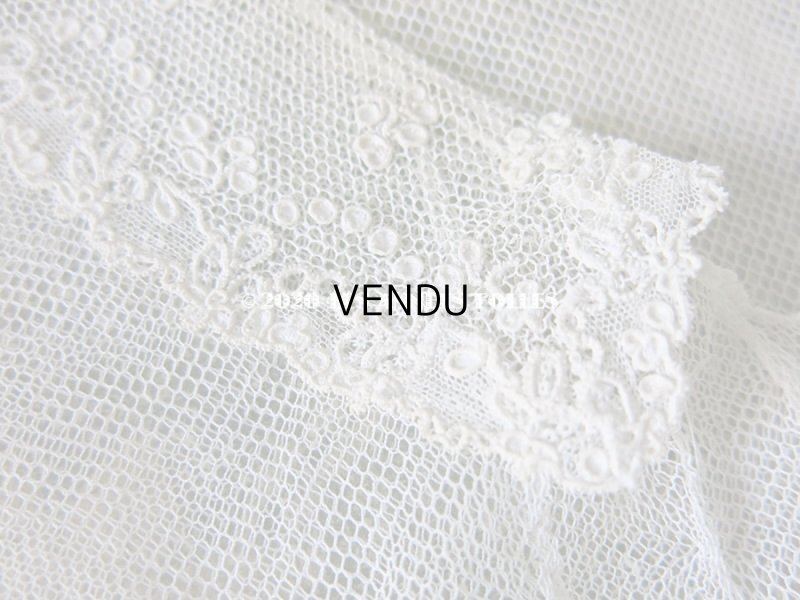 画像5: 19世紀末 アンティーク アランソンレースの襟付きトップ 【 ポワン・ダランソン 】 