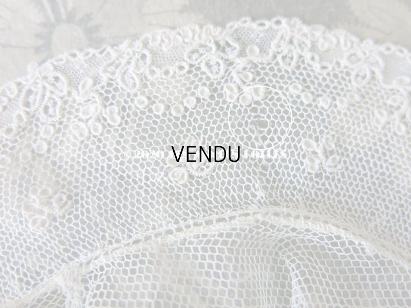 画像7: 19世紀末 アンティーク アランソンレースの襟付きトップ 【 ポワン・ダランソン 】 