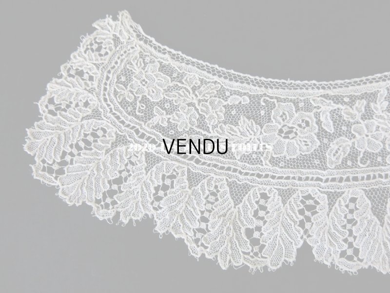 画像3: 19世紀末 アンティーク ポワンドガーズ 少女の付け襟 ニードルレース  『ポワン・ド・ガーズ』　