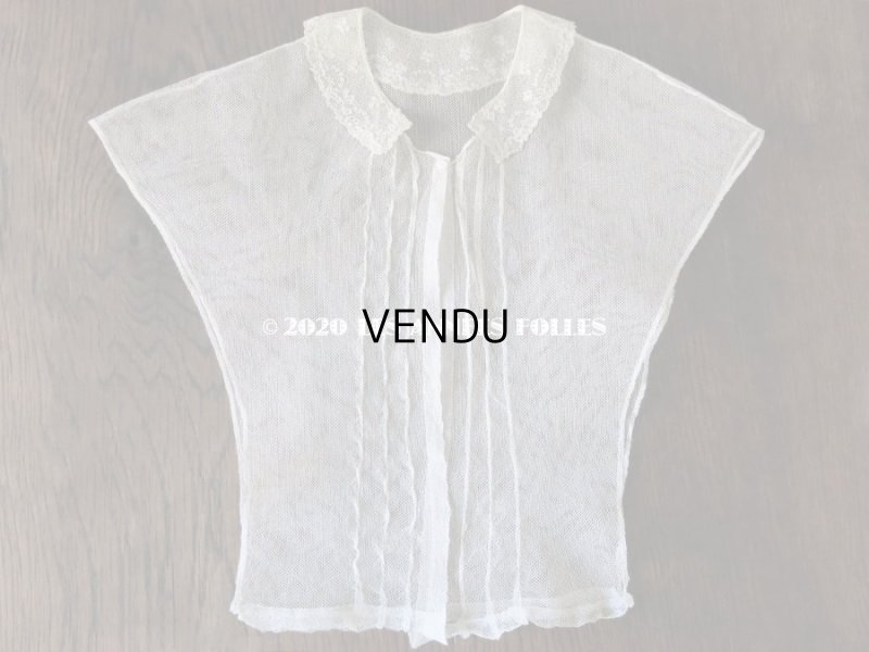 画像13: 19世紀末 アンティーク アランソンレースの襟付きトップ 【 ポワン・ダランソン 】 