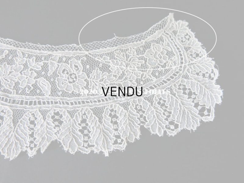 画像6: 19世紀末 アンティーク ポワンドガーズ 少女の付け襟 ニードルレース  『ポワン・ド・ガーズ』　