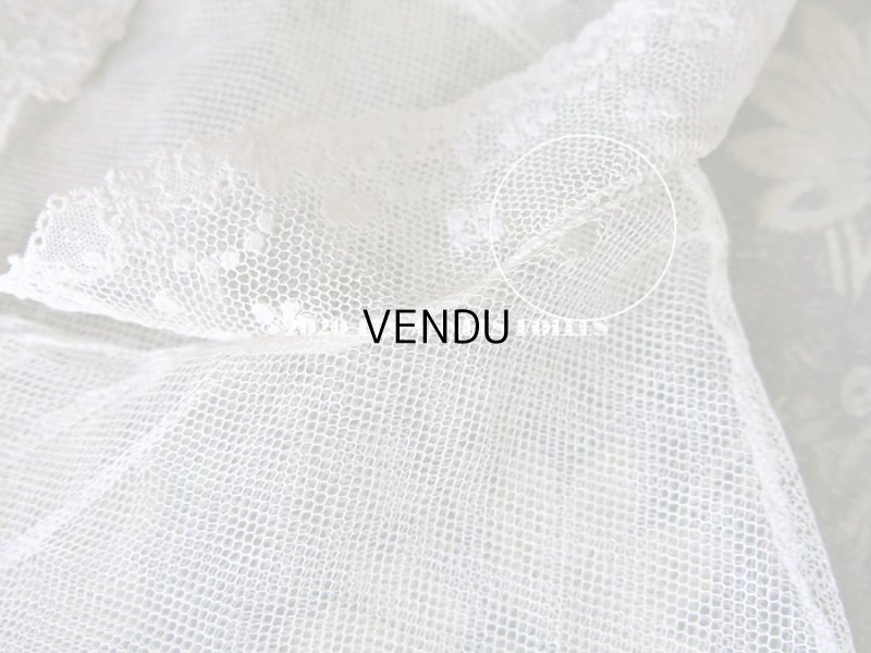 画像12: 19世紀末 アンティーク アランソンレースの襟付きトップ 【 ポワン・ダランソン 】 