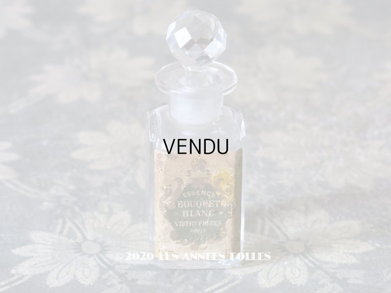 画像1: アンティーク 王冠のパフュームボトル ESSENCE BOUQUET BLANC - VIBERT FRERES PARIS  -