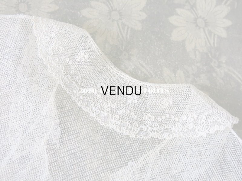 画像6: 19世紀末 アンティーク アランソンレースの襟付きトップ 【 ポワン・ダランソン 】 