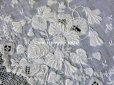 画像11: 19世紀 アンティーク  結婚式のハンカチ 【MQ】 菫のホワイトワーク & 手編みのヴァランシエンヌレース 