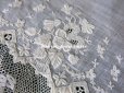 画像9: 19世紀 アンティーク  結婚式のハンカチ 【MQ】 菫のホワイトワーク & 手編みのヴァランシエンヌレース 