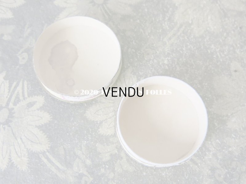 画像6: 【クリスマスセール2020対象外】 アンティーク 王冠付き 小さなパウダーボックス POUDRE DE RIZ SURFINE 