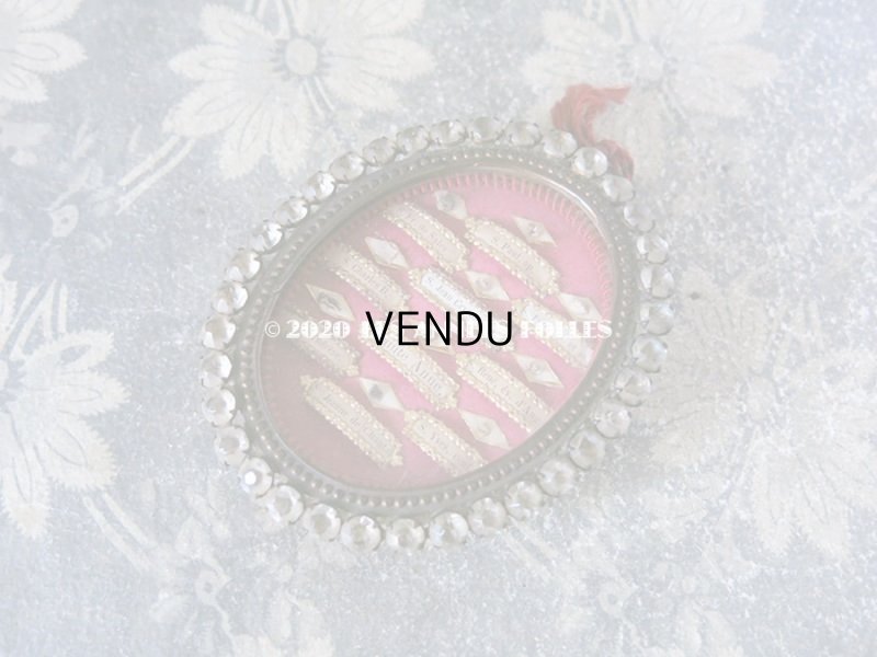 画像3: 【クリスマスセール2020対象外】 19世紀 アンティーク ルリケール 聖遺物のペンダント ラインストーン 10人の聖人の遺品