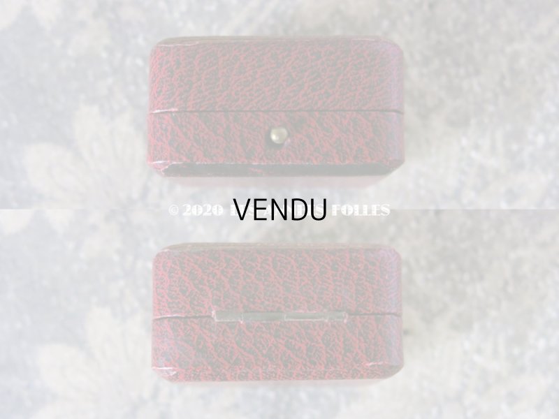 画像3: 【クリスマスセール2020対象外】 アンティーク  金彩入り ジュエリーボックス ダークレッド