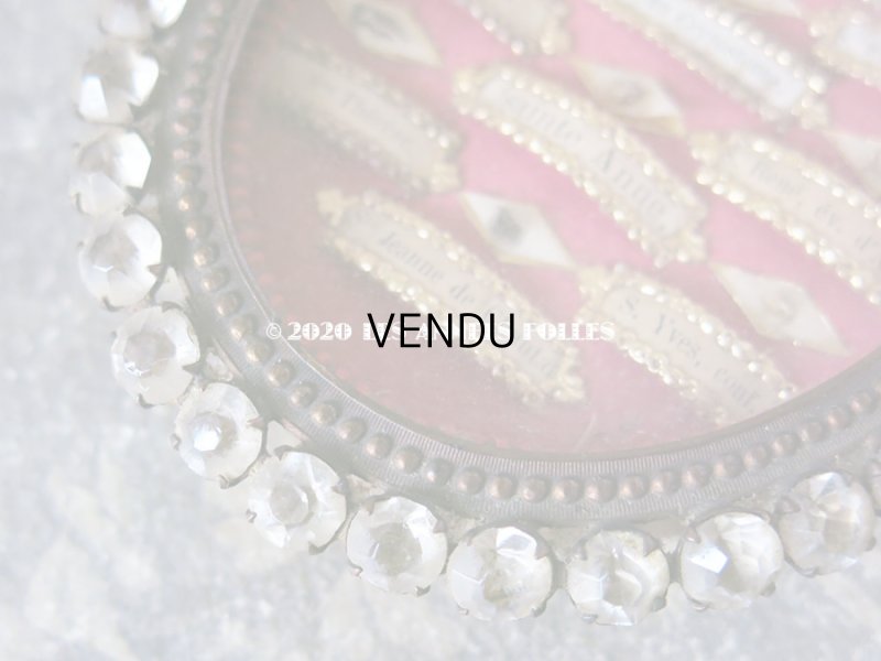 画像6: 【クリスマスセール2020対象外】 19世紀 アンティーク ルリケール 聖遺物のペンダント ラインストーン 10人の聖人の遺品