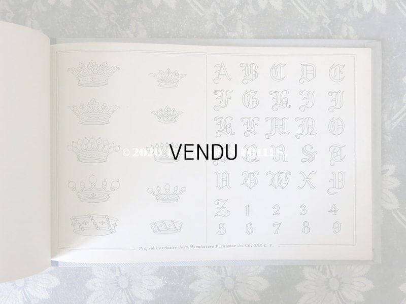 画像7: 【クリスマスセール2020対象外】 アンティーク  刺繍図案帳 ALBUM DE BRODERIE - L.V. PARIS -