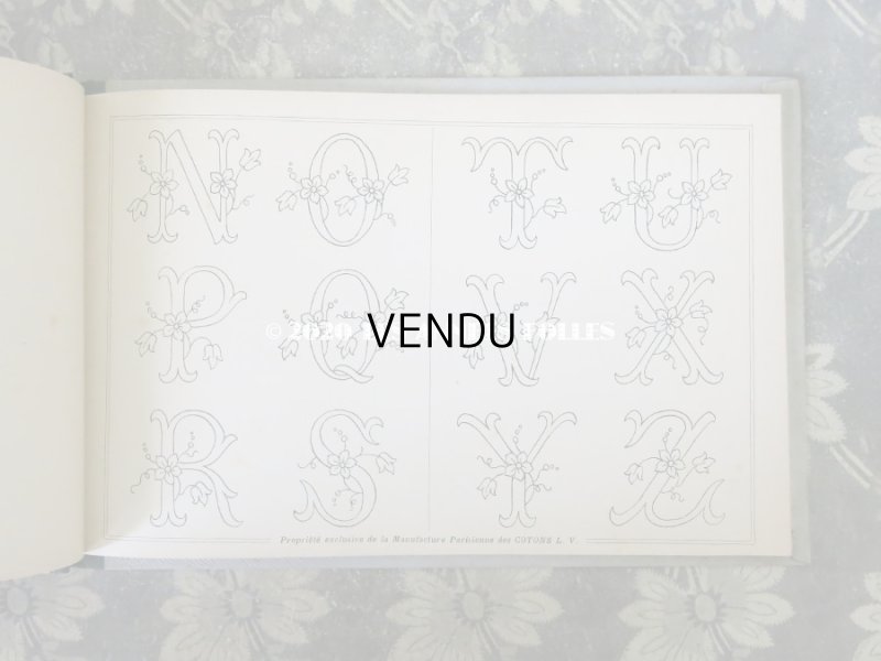 画像5: 【クリスマスセール2020対象外】 アンティーク  刺繍図案帳 ALBUM DE BRODERIE - L.V. PARIS -