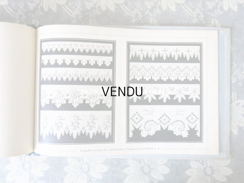 画像15: 【クリスマスセール2020対象外】 アンティーク  刺繍図案帳 ALBUM DE BRODERIE - L.V. PARIS -