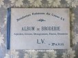 画像1: 【クリスマスセール2020対象外】 アンティーク  刺繍図案帳 ALBUM DE BRODERIE - L.V. PARIS - (1)