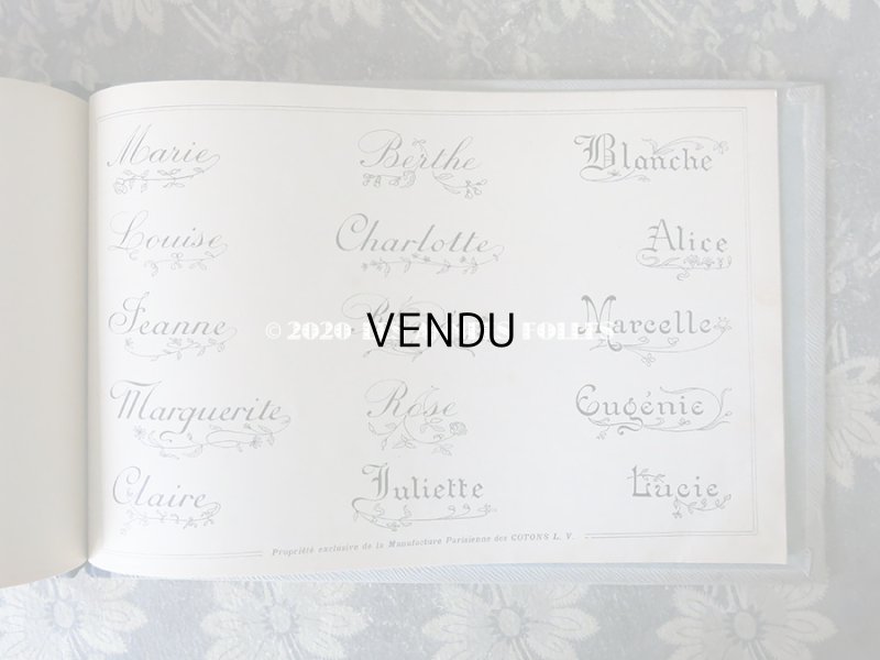 画像14: 【クリスマスセール2020対象外】 アンティーク  刺繍図案帳 ALBUM DE BRODERIE - L.V. PARIS -