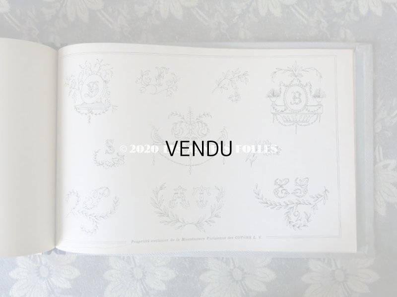 画像12: 【クリスマスセール2020対象外】 アンティーク  刺繍図案帳 ALBUM DE BRODERIE - L.V. PARIS -