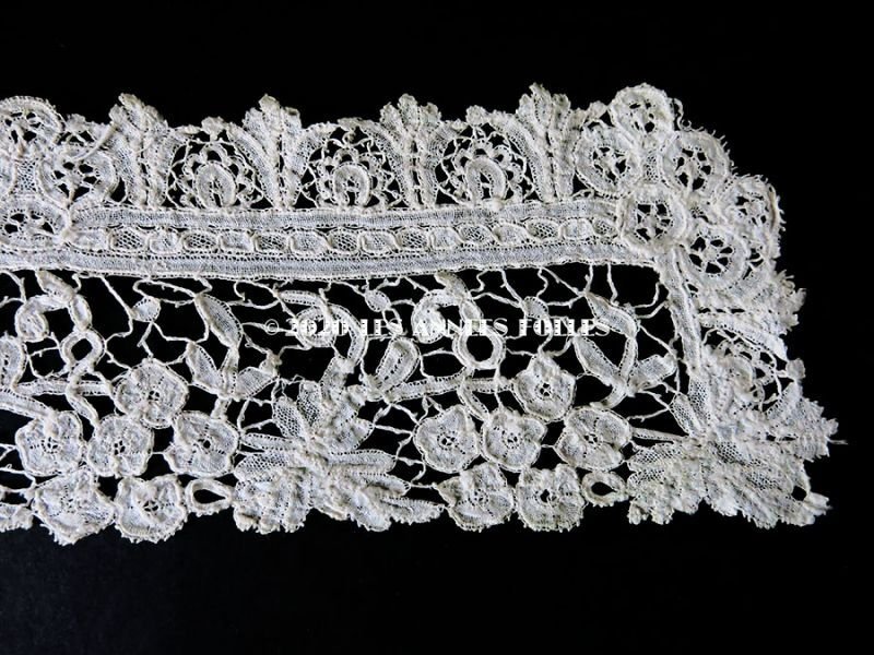 画像4: 【クリスマスセール2020対象外】 19世紀末 アンティーク デュシェスレース 袖飾りのセット 