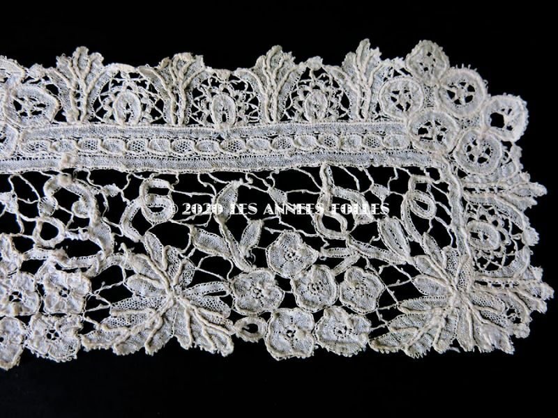 画像7: 【クリスマスセール2020対象外】 19世紀末 アンティーク デュシェスレース 袖飾りのセット 