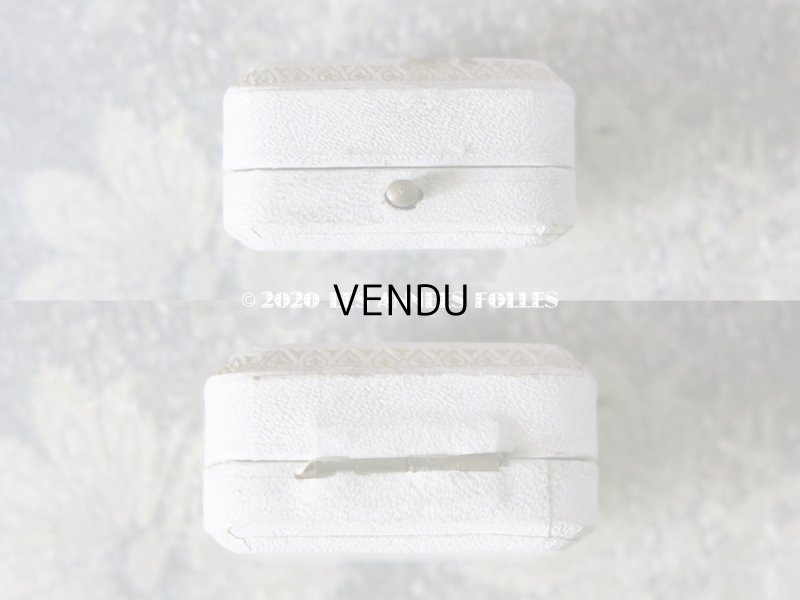 画像3: 【クリスマスセール2020対象外】 アンティーク  金彩入り ジュエリーボックス オフホワイト