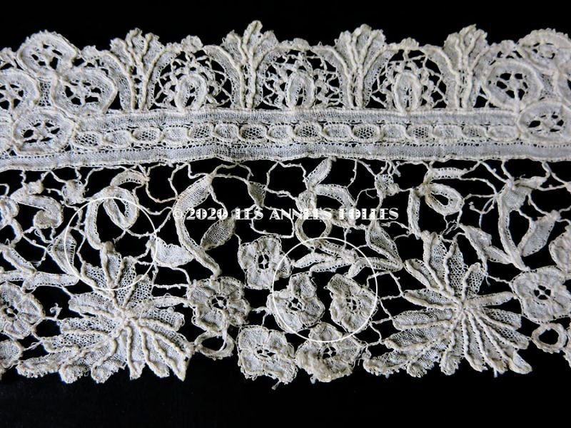 画像6: 【クリスマスセール2020対象外】 19世紀末 アンティーク デュシェスレース 袖飾りのセット 