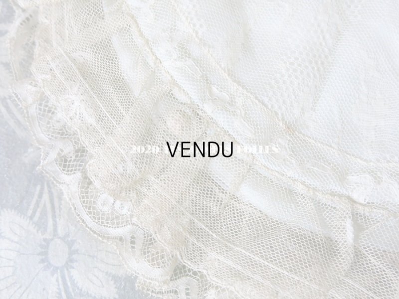 画像11: アンティーク ロココトリム付き ハンキーケース ポシェット パウダーブルー